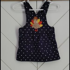 🌼6M Carter's Thanksgiving overall dress
